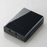 スマートフォン用モバイルバッテリー 7800mAh USB出力：2ポート 最大合計：3A ブラック DE-M01L-7830BK