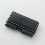 P-01BCYBK [スマートフォン用ベルトクリップケース 横入れタイプ ブラック]