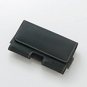 P-01BCYBKT [スマートフォン用ベルトクリップケース 横入れタイプ ブラック]