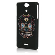 BM-XPR11RC/SKULL [docomo Xperia AX SO-01E用 ラバーコーティングケース メキシカンスカル]