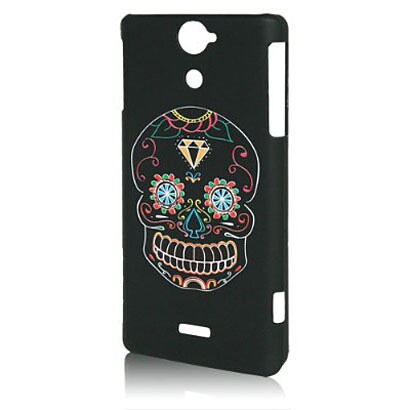 BM-AUXPR2RC/SKULL [au Xperia VL SOL21用 ラバーコーティングケース メキシカンスカル]