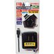 RM-2510BK 5s/5c対応 4in1コネクタ付 microUSB充電ケーブル一体型 AC充電器 ブラック