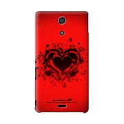 SO-04E-YCM2P0304-78 [オリジナルデザイン docomo SO-04E Xperia A ケース (ハートアタック)]