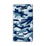SO-04E-YCM2P0340-78 [オリジナルデザイン docomo SO-04E Xperia A ケース (カモ柄 アーミーブルー)]