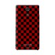SO-04E-YCM2P0352-78 [オリジナルデザイン docomo SO-04E Xperia A ケース (レッド & ブラック 市松柄)]