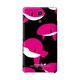 SO-04E-YCM2P0354-78 [オリジナルデザイン docomo SO-04E Xperia A ケース (ピンククジラズ)]