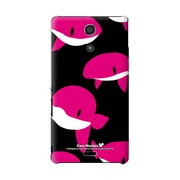 SO-04E-YCM2P0354-78 [オリジナルデザイン docomo SO-04E Xperia A ケース (ピンククジラズ)]