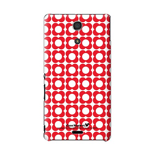 SO-04E-YCM2P0359-78 [オリジナルデザイン docomo SO-04E Xperia A ケース (ノストラジック レッドフラワー)]