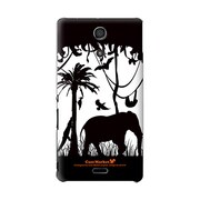 SO-04E-YCM2P0374-78 [オリジナルデザイン docomo SO-04E Xperia A ケース (ブラックサファリ)]