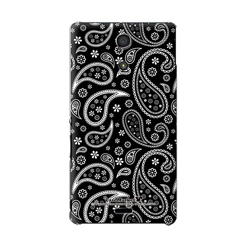 SO-04E-YCM2P0377-78 [オリジナルデザイン docomo SO-04E Xperia A ケース (ペイズリーブラック)]