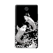 SO-04E-YCM2P0386-78 [オリジナルデザイン docomo SO-04E Xperia A ケース (和柄 鯉の滝登り)]