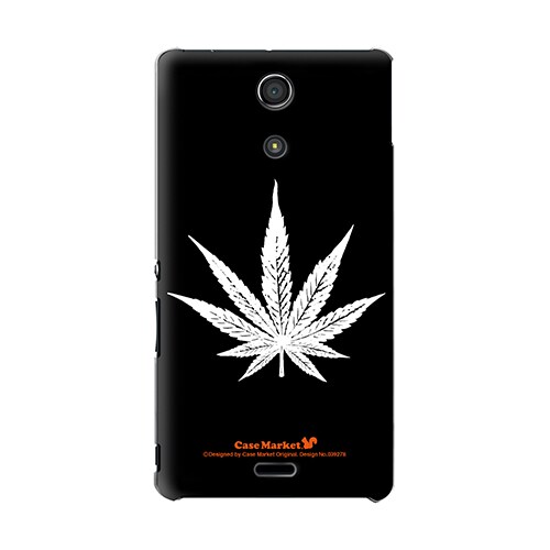 SO-04E-YCM2P0392-78 [オリジナルデザイン docomo SO-04E Xperia A ケース (Black Leaves)]
