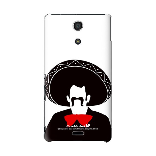 SO-04E-YCM2P0394-78 [オリジナルデザイン docomo SO-04E Xperia A ケース (セニョール & レッドタイ)]
