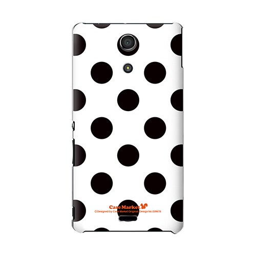 SO-04E-YCM2P0396-78 [オリジナルデザイン docomo SO-04E Xperia A ケース (Dot Pattern クラシック Big ホワイト)]