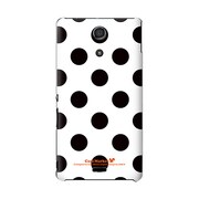 SO-04E-YCM2P0396-78 [オリジナルデザイン docomo SO-04E Xperia A ケース (Dot Pattern クラシック Big ホワイト)]