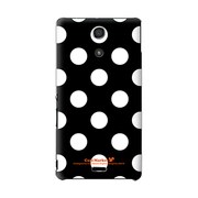 SO-04E-YCM2P0397-78 [オリジナルデザイン docomo SO-04E Xperia A ケース (Dot Pattern クラシック Big ブラック)]