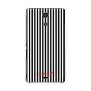 SO-04E-YCM2P0418-78 [オリジナルデザイン docomo SO-04E Xperia A ケース (モノクロストライプ ベビーライン)]
