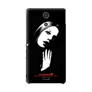 SO-04E-YCM2P0444-78 [オリジナルデザイン docomo SO-04E Xperia A ケース (THE WOMEN mono design)]