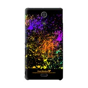 SO-04E-YCM2P0446-78 [オリジナルデザイン docomo SO-04E Xperia A ケース (Smash Paint Graphics - Smash Purple)]