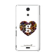SO-04E-YCM2P0464-78 [オリジナルデザイン docomo SO-04E Xperia A ケース (Lovegram Flower Heart white)]