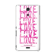 SO-04E-YCM2P0470-78 [オリジナルデザイン docomo SO-04E Xperia A ケース (LOVE. LOVE. LOVE. The White)]