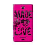 SO-04E-YCM2P0472-78 [オリジナルデザイン docomo SO-04E Xperia A ケース (Made in Love Pink Paint)]