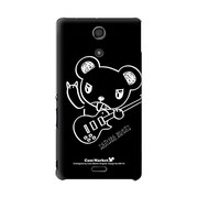 SO-04E-YCM2P0481-78 [オリジナルデザイン docomo SO-04E Xperia A ケース (メロイックベア サイコパス & ギター - C)]
