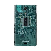 SO-04E-YCM2P0503-78 [オリジナルデザイン docomo SO-04E Xperia A ケース (ショボーン on 基盤 (´・ω・`))]