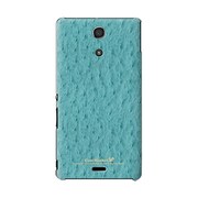 SO-04E-YCM2P0520-78 [オリジナルデザイン docomo SO-04E Xperia A ケース (オーストリッチ パターン ミントグリーン)]