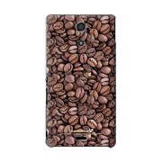 SO-04E-YCM2P0556-78 [オリジナルデザイン docomo SO-04E Xperia A ケース (コーヒー パターン)]