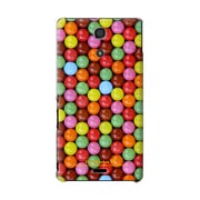 SO-04E-YCM2P0561-78 [オリジナルデザイン docomo SO-04E Xperia A ケース (チョコ&ボール)]