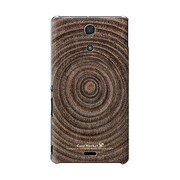 SO-04E-YCM2P0589-78 [オリジナルデザイン docomo SO-04E Xperia A ケース (年輪 グラフィックス)]