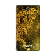 SO-04E-YCM2P0597-78 [オリジナルデザイン docomo SO-04E Xperia A ケース (ゴールドドラゴン 金龍)]