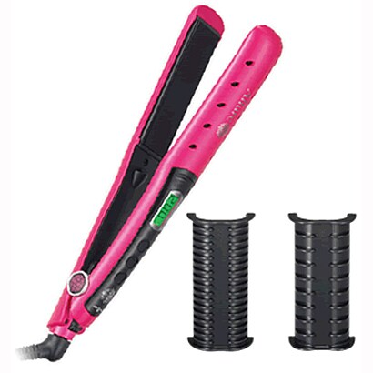 マイナスイオン付マルチヘアーアイロン ピンク HI-GW83-P