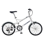 小径車(ミニベロ) 370mm 20型 外装7段変速 14L-FJ026 LGホワイト LGS-MV 1