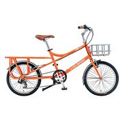 小径車(ミニベロ) 410mm 20型 外装7段変速 14L-FJ035 サンセットオレンジ LGS-MV CARGO