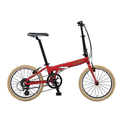 折りたたみ自転車 LGS-POP 20型 外装8段変速 LGレッド LGS-POP