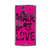 F-04E-YCM2P0472-78 [オリジナルデザイン docomo F-04E ARROWS V ケース (Made in Love Pink Paint)]