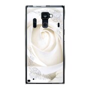 F-06E-YCM2P0249-78 [オリジナルデザイン docomo F-06E ARROWS NX ケース (ホワイトローズオブジェクト)]