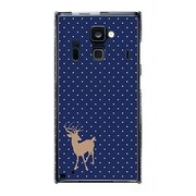 F-06E-YCM2P0284-78 [オリジナルデザイン docomo F-06E ARROWS NX ケース (Dot Reindeer ブルー)]