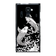 F-06E-YCM2P0386-78 [オリジナルデザイン docomo F-06E ARROWS NX ケース (和柄 鯉の滝登り)]