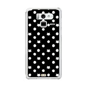 F-07E-YCM2P0052-78 [オリジナルデザイン docomo F-07E Disney Mobile ケース (ネコと水玉 黒地)]