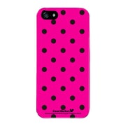 iPhone5-YCM2P0009-78 [オリジナルデザイン apple iPhone5 アイフォン5 ケース (Dot Pattern ピンク & ブラック)]