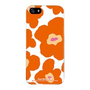 iPhone5-YCM2P0023-78 [オリジナルデザイン apple iPhone5 アイフォン5 ケース (ルーズフラワーコレクション オレンジ)]