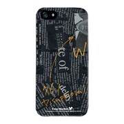iPhone5-YCM2P0025-78 [オリジナルデザイン apple iPhone5 アイフォン5 ケース (News-paper ブラック)]