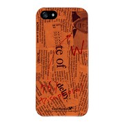 iPhone5-YCM2P0027-78 [オリジナルデザイン apple iPhone5 アイフォン5 ケース (News-paper オレンジ)]