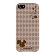iPhone5-YCM2P0054-78 [オリジナルデザイン apple iPhone5 アイフォン5 ケース (ブラウン & リス)]