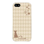 iPhone5-YCM2P0055-78 [オリジナルデザイン apple iPhone5 アイフォン5 ケース (クリーム & ワラビー)]