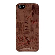 iPhone5-YCM2P0066-78 [オリジナルデザイン apple iPhone5 アイフォン5 ケース (News-paper ブラウン)]