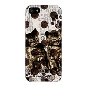 iPhone5-YCM2P0071-78 [オリジナルデザイン apple iPhone5 アイフォン5 ケース (Catウォールペーパー ホワイト)]